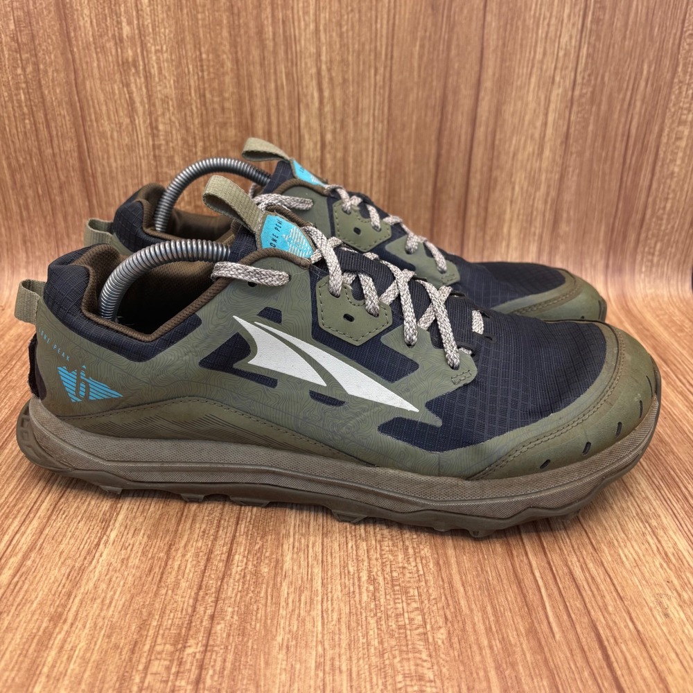 Altra Lone Peak 6 Trail Running Shoes Mens 11 Olive Black AL0A547L315